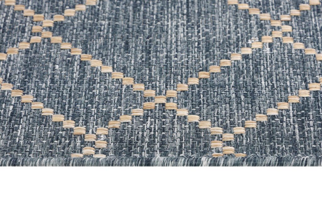 Buitentapijt Melissa Blauw Geometrisch