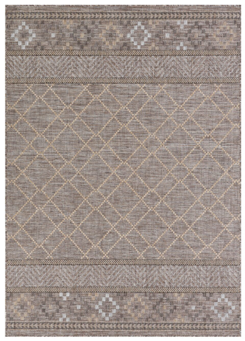 Buitentapijt Melissa Bruin Geometrisch