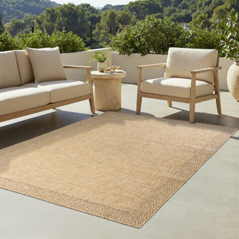 Buitenkleed Yucana Beige Rand