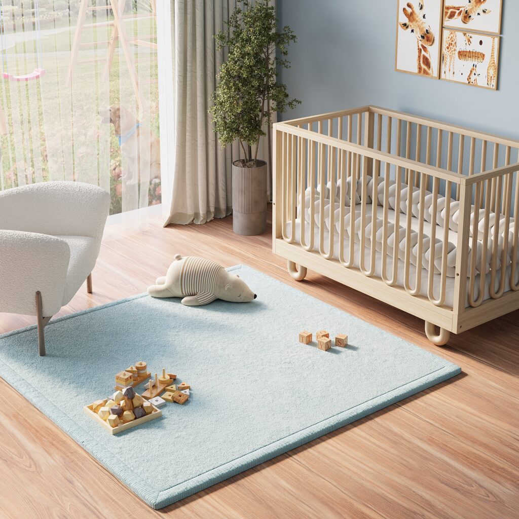 Kinderkleed Fluffin Vierkant Blauw