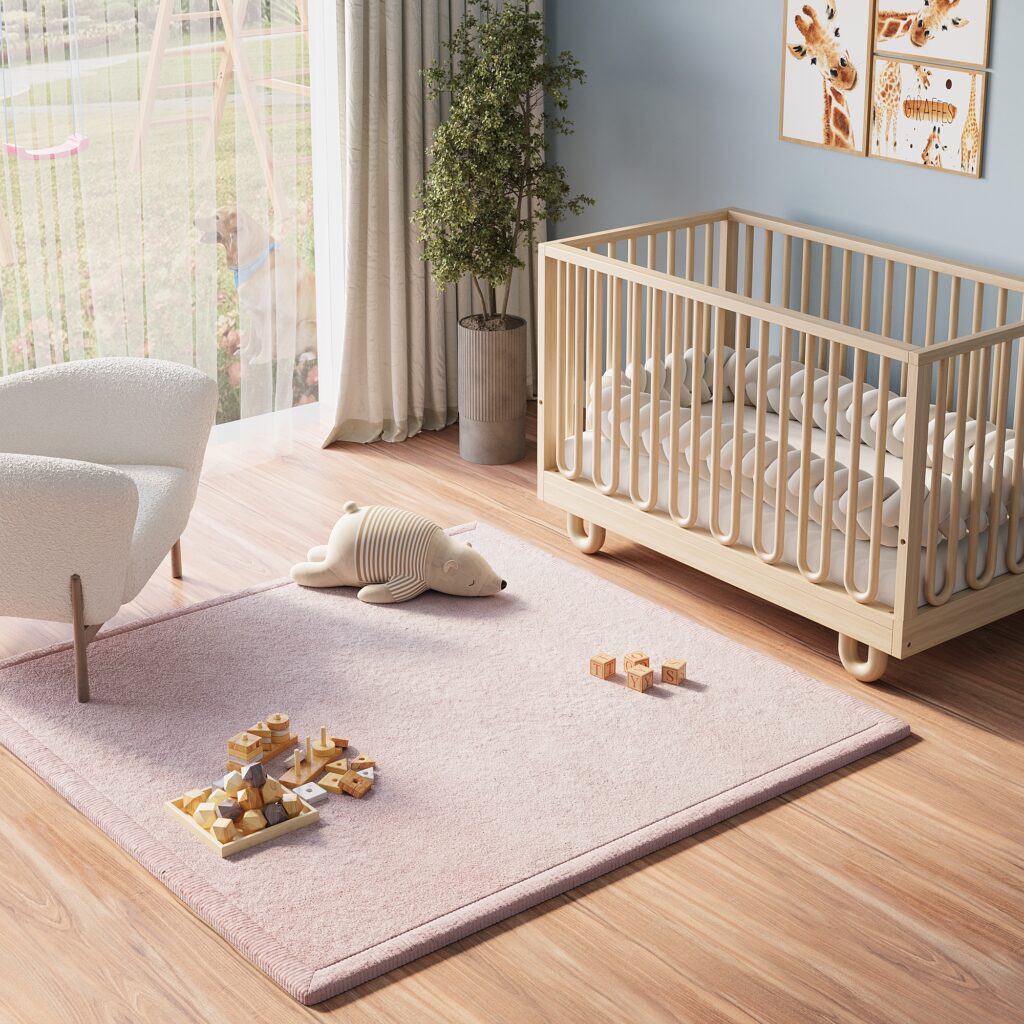 Kinderkleed Fluffin Vierkant Roze