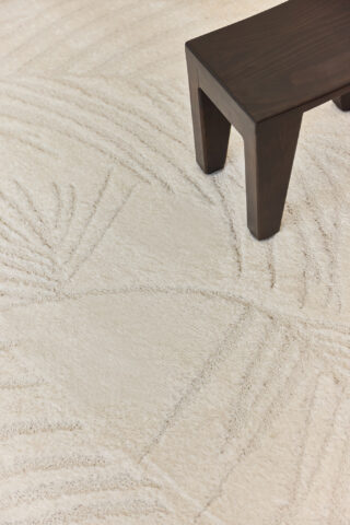 Vloerkleed Terra Crème Palmbladeren