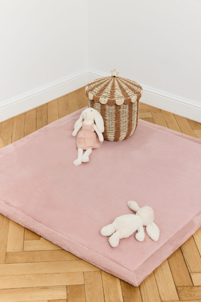 Kinderkleed Fluffin Vierkant Roze