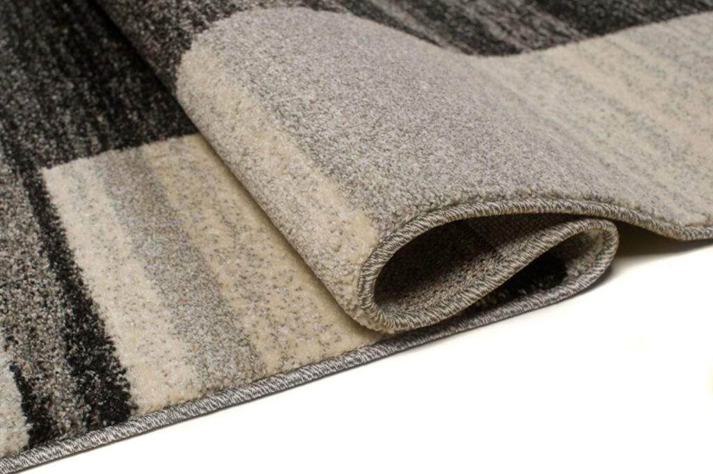 Vloerkleed Sari Antraciet Beige Rand