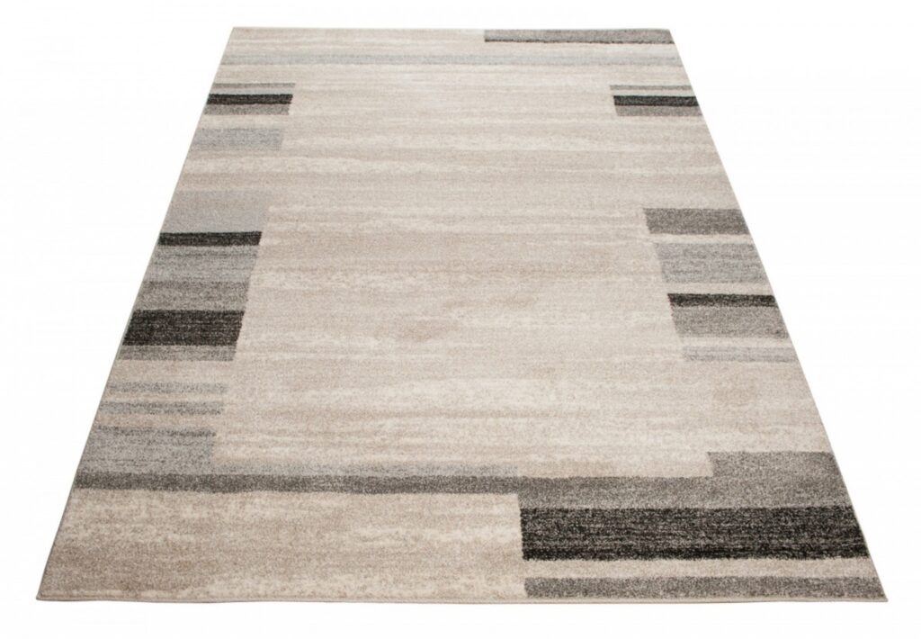 Vloerkleed Sari Beige Grijs Rand