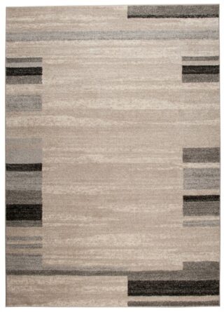 Vloerkleed Sari Beige Grijs Rand