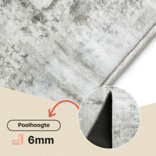 Vloerkleed Venezia Grijs Beige Abstract