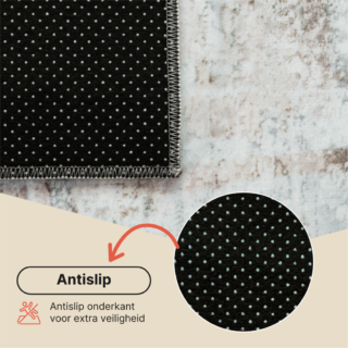 Vloerkleed Venezia Grijs Beige Abstract