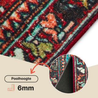 Vloerkleed Ispahan Veelkleurig Rozet Vintage