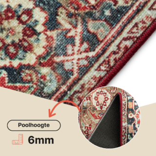 Vloerkleed Ispahan Bordeaux Traditioneel