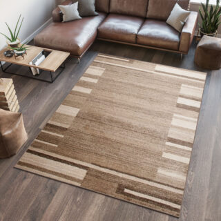 Vloerkleed Sari Donker Beige Rand