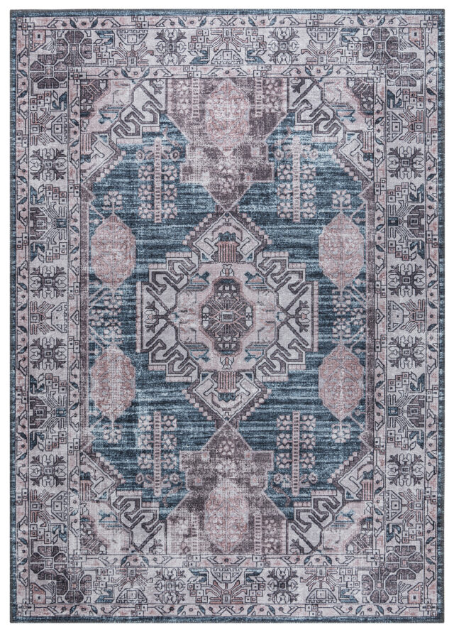 Vloerkleed Dubai Donkerblauw Slijtage Antislip