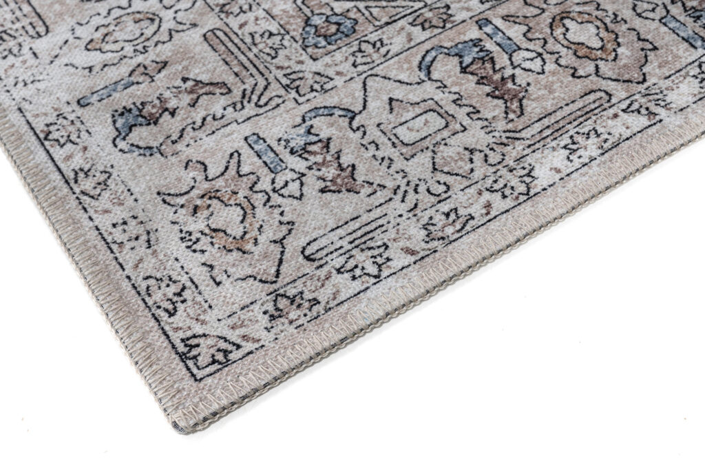 Vloerkleed Dubai Grijs Beige Vintage Antislip