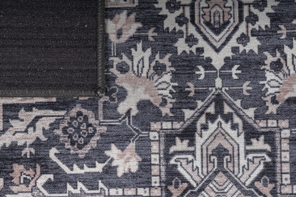 Vloerkleed Dubai Donkerblauw Rozet Antislip