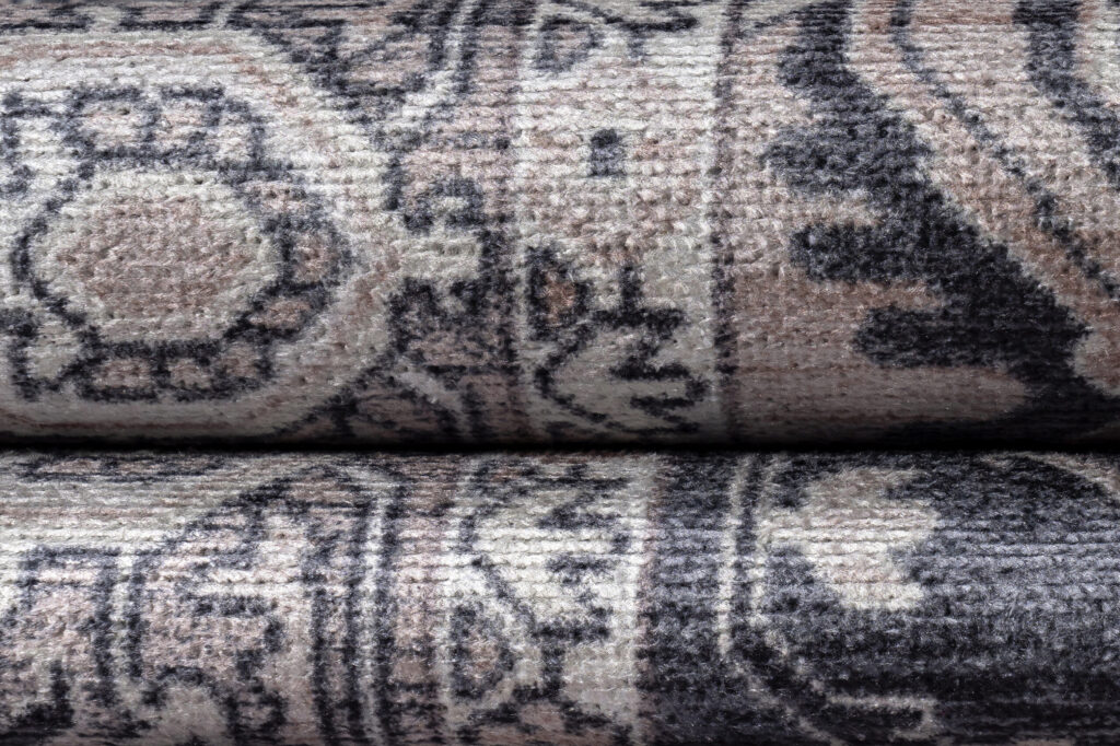 Vloerkleed Dubai Donkerblauw Rozet Antislip
