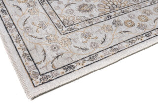 Vloerkleed Dubai Beige Bloemenmotief Antislip