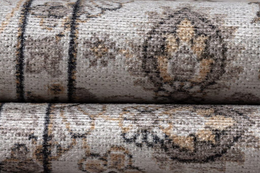 Vloerkleed Dubai Beige Bloemenmotief Antislip