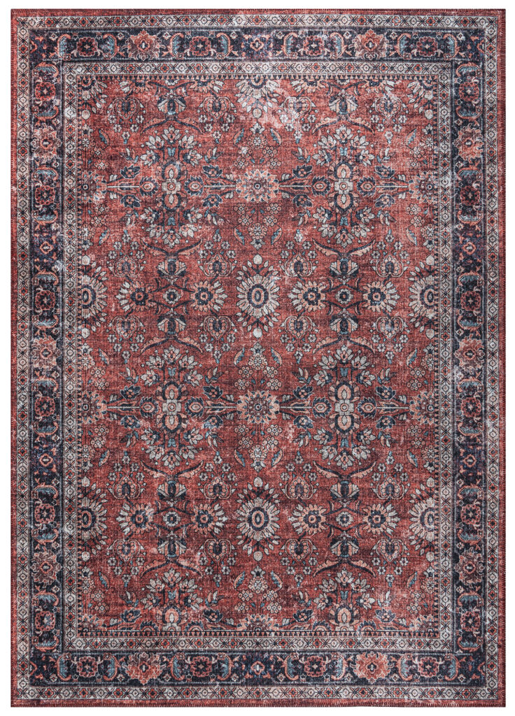 Vloerkleed Dubai Rood Ornamenten Antislip