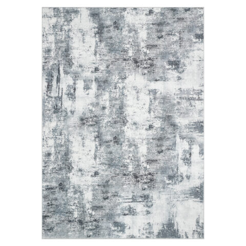 Vloerkleed Bari Grijs Marineblauw Abstract