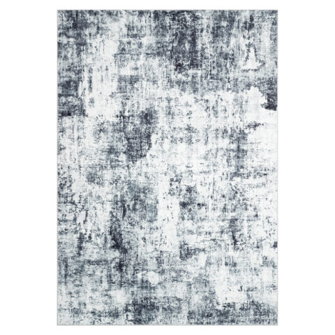 Vloerkleed Bari Marineblauw Grijs Abstract