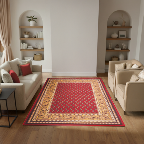 Vloerkleed Nora Rood Klassiek Antislip
