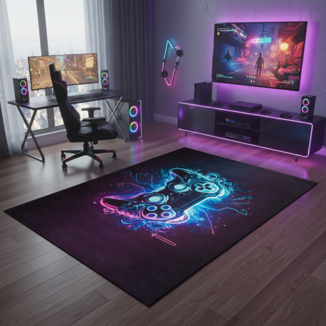 Vloerkleed Cosmo Game Neon Pad Antislip