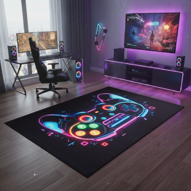 Vloerkleed Cosmo Game Multicolor Pad Antislip