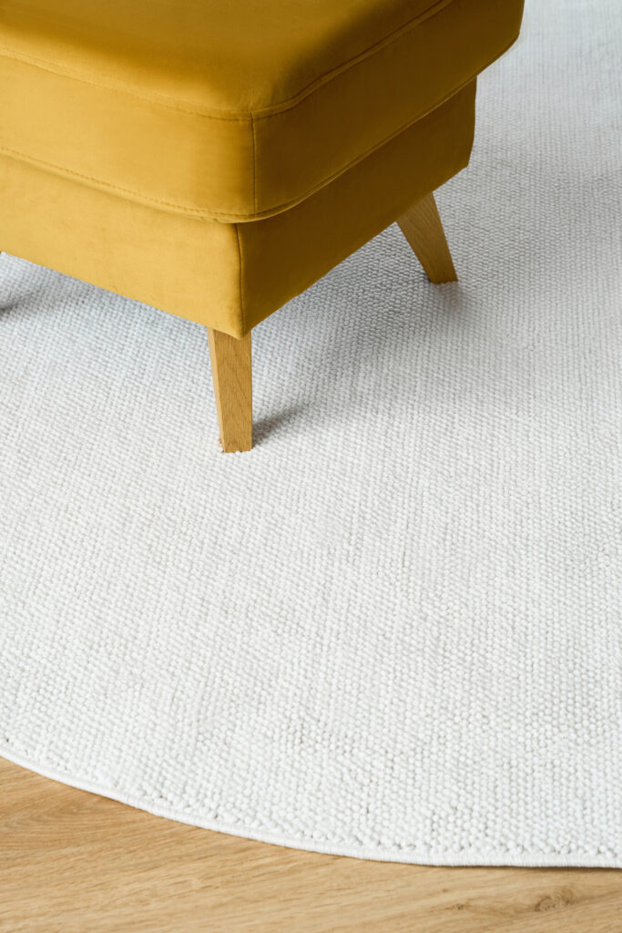 Vloerkleed Agra Rond Crème Modern