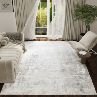 Vloerkleed Ash Lichtgrijs Antislip