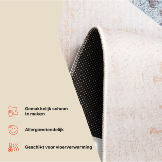 Vloerkleed Nora Beige Grijs Antislip