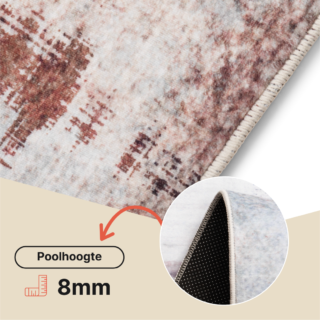 Vloerkleed Ash Multicolor Gemêleerd Antislip