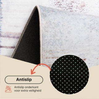 Vloerkleed Ash Multicolor Gemêleerd Antislip
