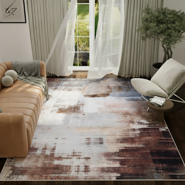 Vloerkleed Ash Multicolor Gemêleerd Antislip