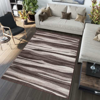 Vloerkleed Sari Bruin Beige Abstract