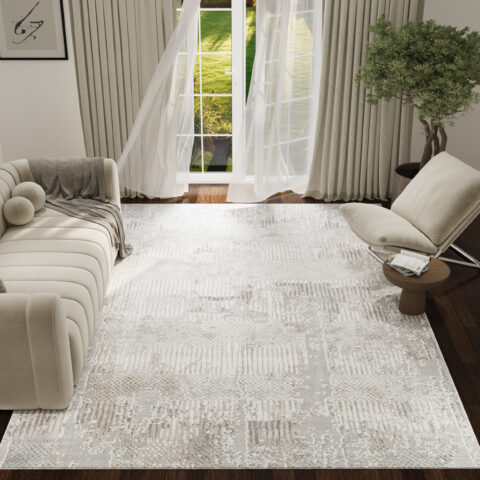 Vloerkleed Trend Beige Grijs Abstract