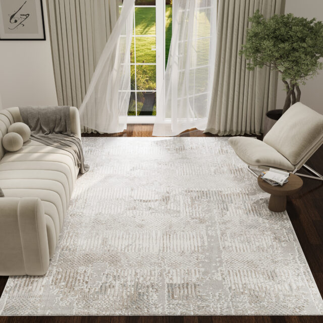 Vloerkleed Trend Beige Grijs Abstract