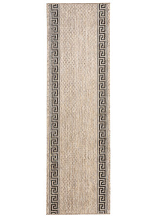 Loper Melissa Bruin Zwart Zigzag Indoor Outdoor