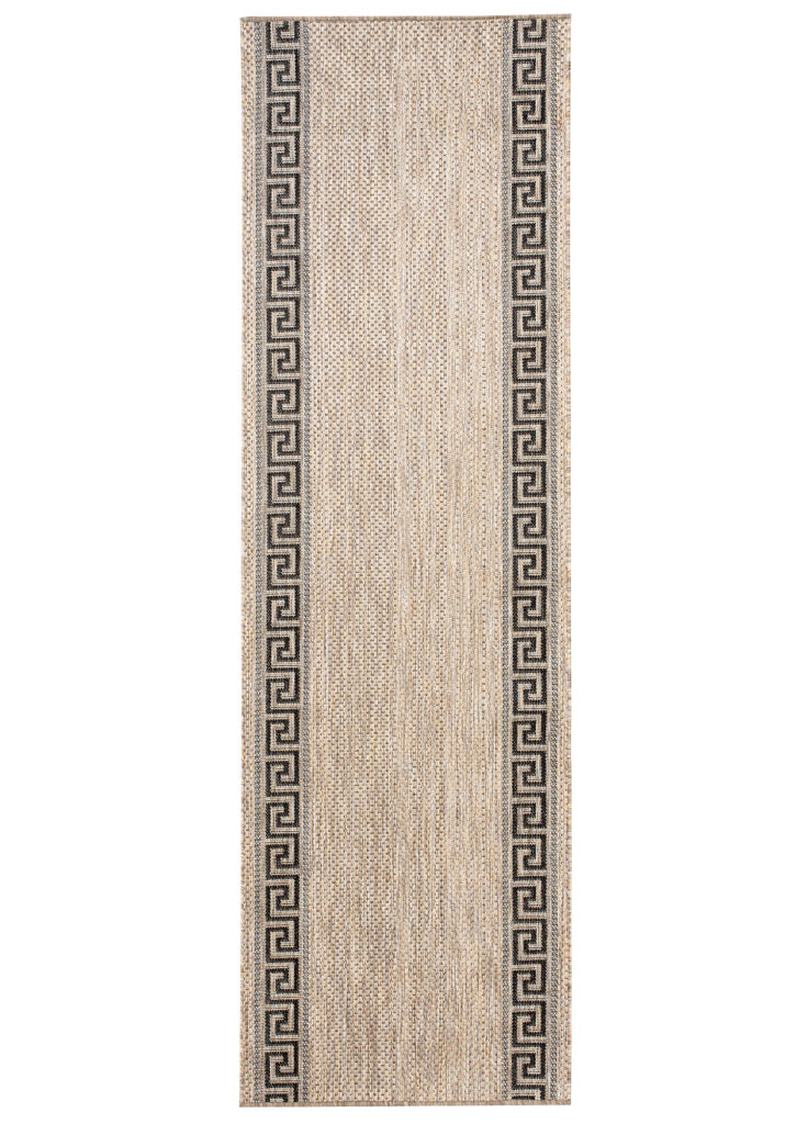 Loper Melissa Bruin Zwart Zigzag Indoor Outdoor