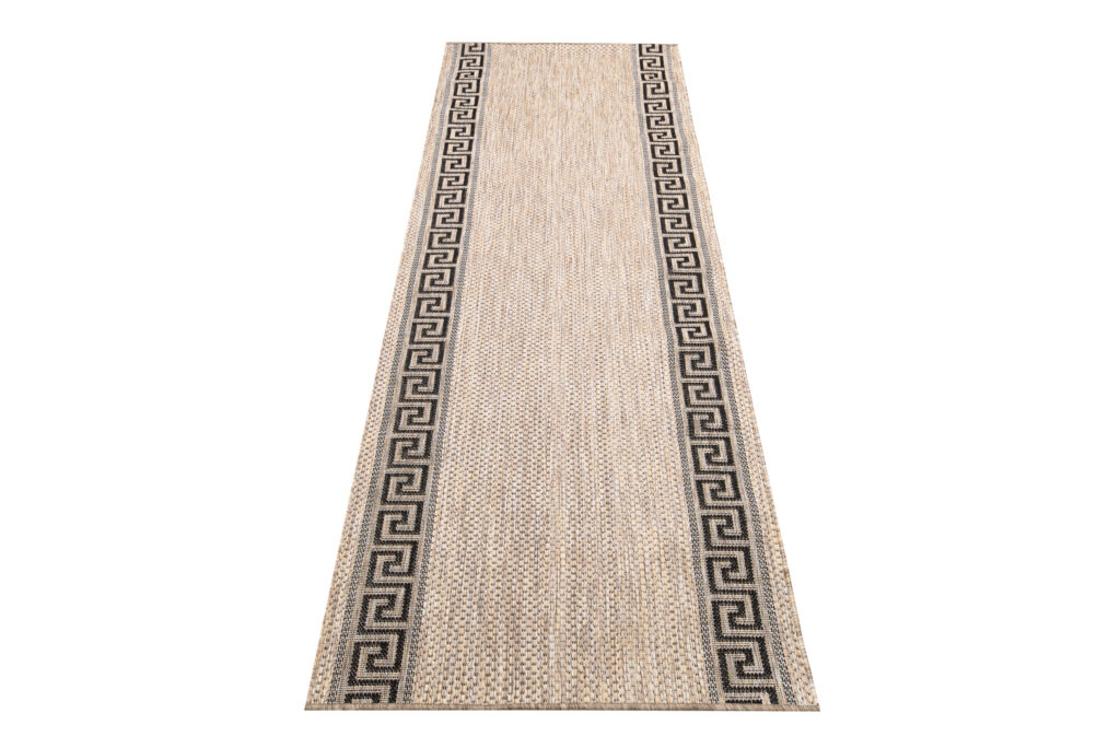 Loper Melissa Bruin Zwart Zigzag Indoor Outdoor
