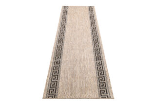 Loper Melissa Bruin Zwart Zigzag Indoor Outdoor