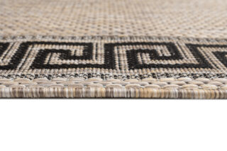 Loper Melissa Bruin Zwart Zigzag Indoor Outdoor