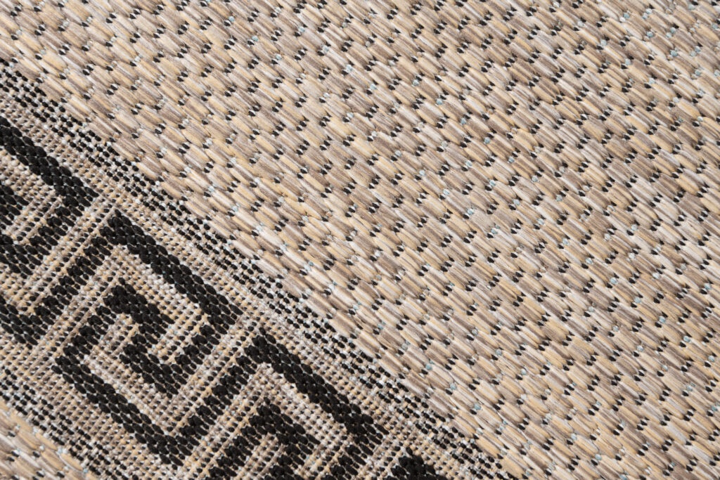 Loper Melissa Bruin Zwart Zigzag Indoor Outdoor