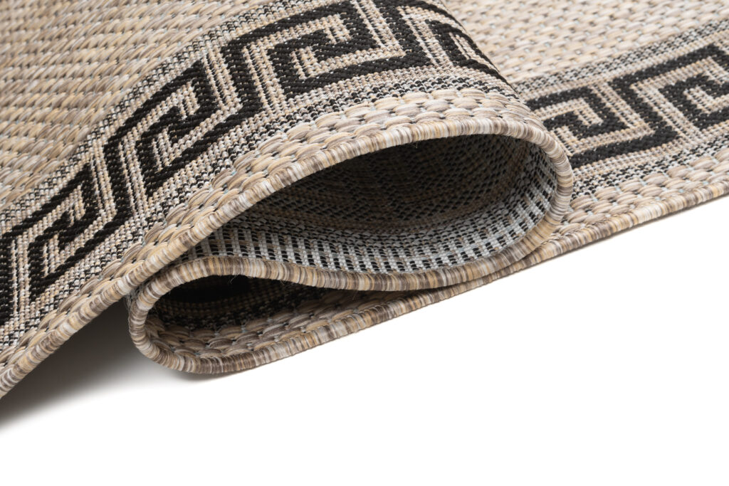 Loper Melissa Bruin Zwart Zigzag Indoor Outdoor