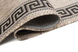 Loper Melissa Bruin Zwart Zigzag Indoor Outdoor