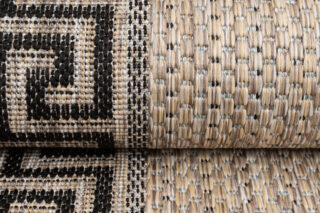 Loper Melissa Bruin Zwart Zigzag Indoor Outdoor