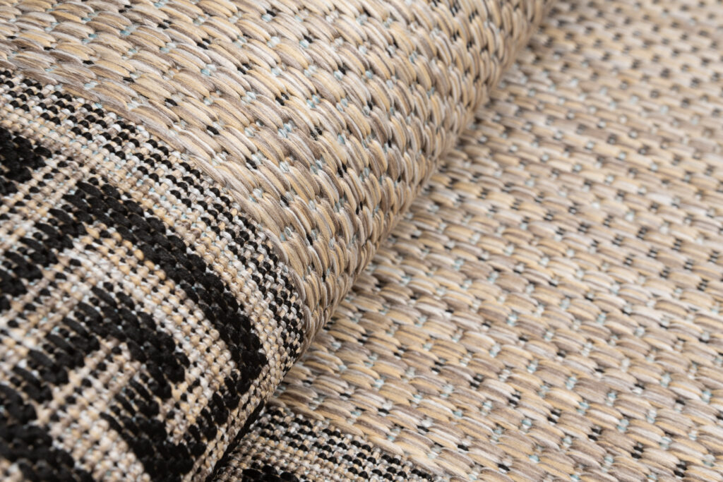 Loper Melissa Bruin Zwart Zigzag Indoor Outdoor