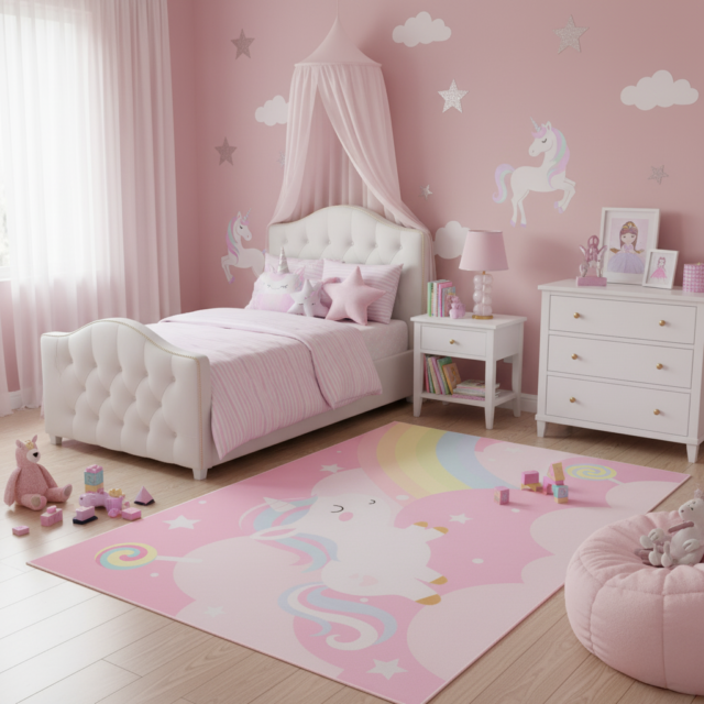 Kindertapijt Joy Eenhoorn Antislip