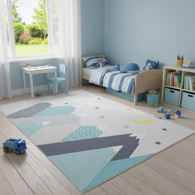 Kindertapijt Joy Pastel Bergen Antislip