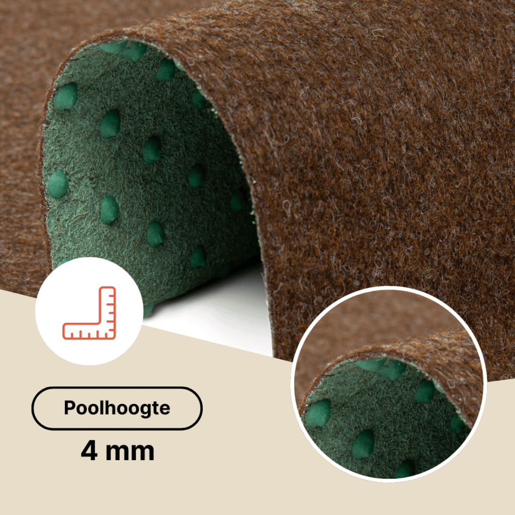 Kunstgras Pemba Bruin 4 mm