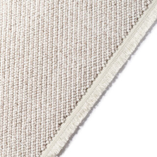 Vloerkleed Agra Beige met Witte Franjes